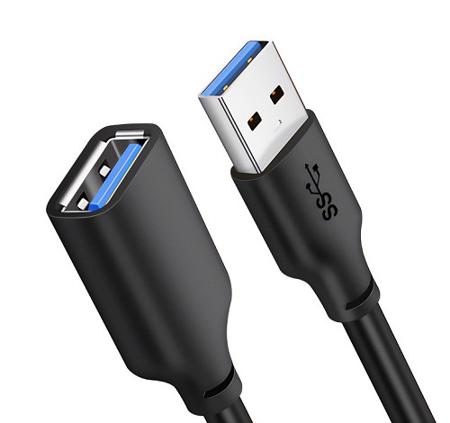 CABLETIME καλώδιο προέκτασης USB CT-AMAFN, 5Gbps, 2m, μαύρο 5210131038635