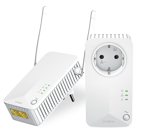 STRONG Powerline Kit POWERLWF600DUOEUV2, 600Mbps, 300Mbps WiFi, 2τμχ POWERLWF600DUOEUV2