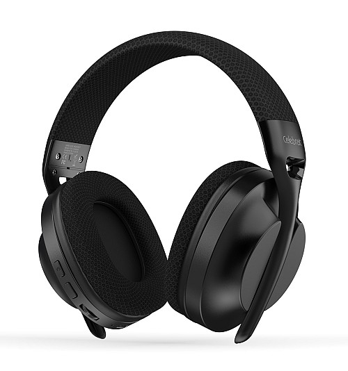 CELEBRAT headphones A34, ασύρματα & ενσύρματα, 40mm, 300mAh, μαύρα A34-BK