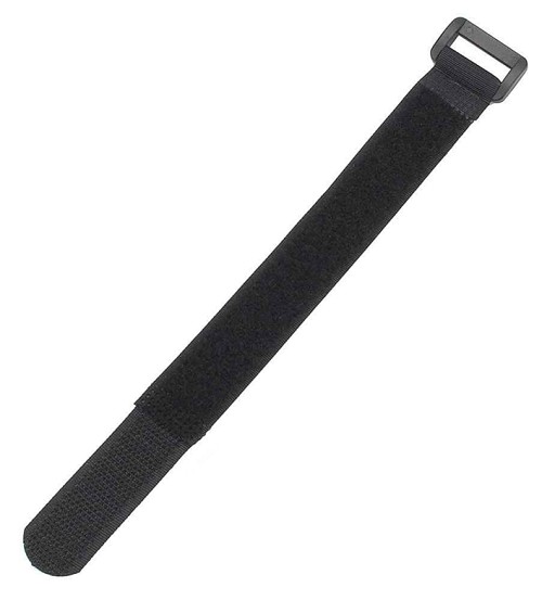 POWERTECH ιμάντας τύπου velcro TIES-027, 60x2cm, μαύρος, 10τμχ TIES-027