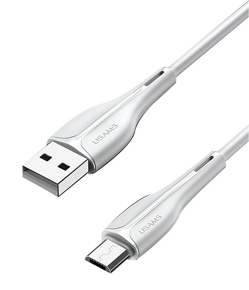 USAMS καλώδιο Micro USB σε USB US-SJ373, 10W, 1m, λευκό SJ373USB02