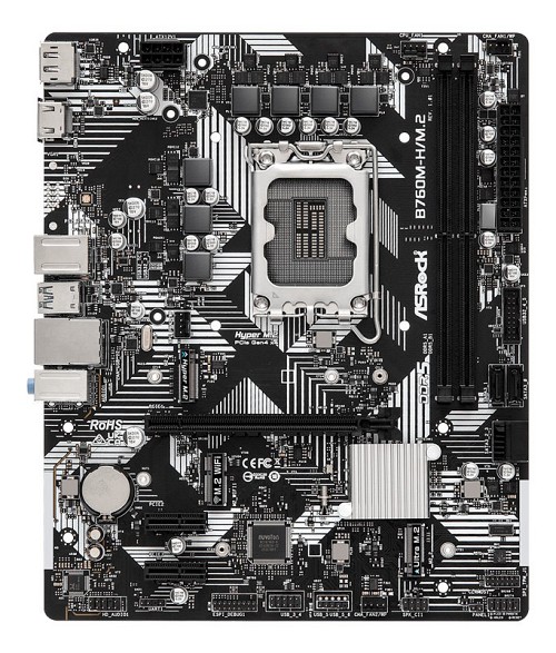 ASROCK μητρική B760M-H/M.2, 2x DDR5, s1700, USB 3.2, mATX B760M-H-M.2