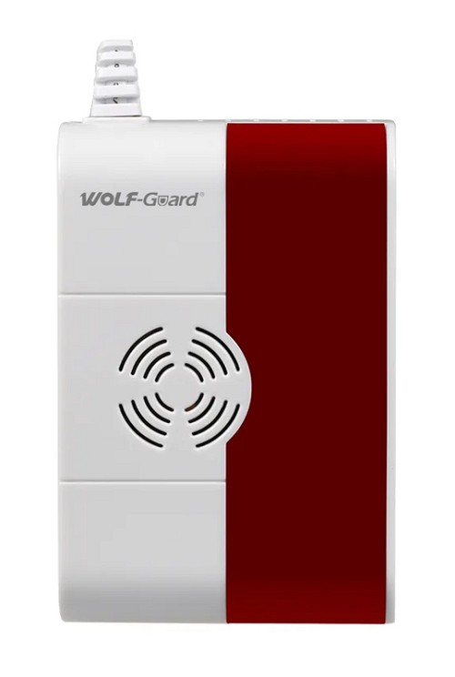 WOLF GUARD ενσύρματος ανιχνευτής διαρροής αερίου QG-02, 110x70x36mm QG-02