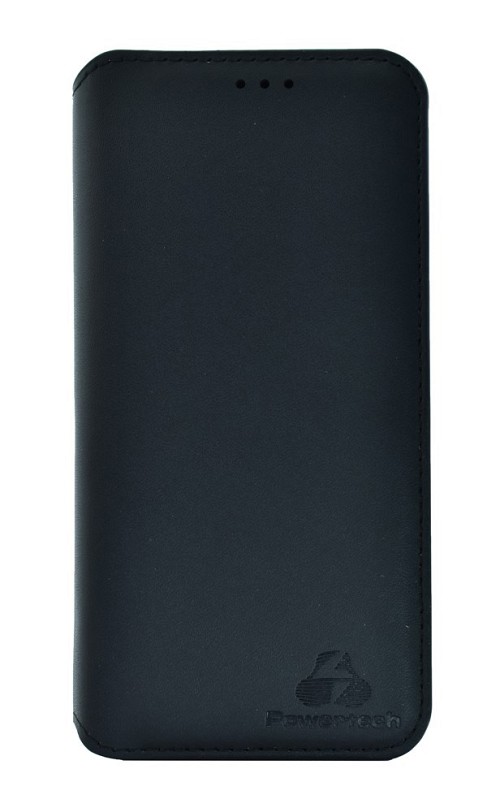 POWERTECH Θήκη Slim Leather για iPhone XS Max, μαύρη MOB-1138