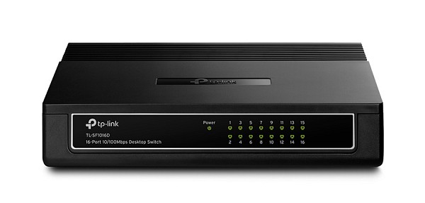 TP-LINK Desktop Switch TL-SF10016D, 10/100Mbps, 16 Θύρες, Ver. 7.0 TL-SF1016D