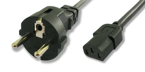 POWERTECH καλώδιο τροφοδοσίας CAB-P006, 3x 1mm², cooper, 1.5m, μαύρο CAB-P006