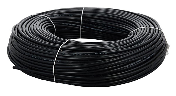 CABLEL καλώδιο H07V-U 4mm², 450/750V, 100m, μαύρο H07V-U-40-BK