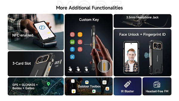 ULEFONE smartphone Armor 27T Pro, 6.78, 12/256GB, 5G, IP68/IP69K, μαύρο ARMOR27TPRO-BK