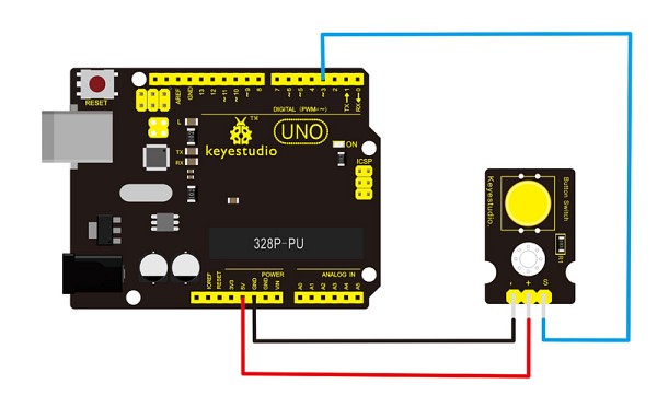 KEYESTUDIO digital push button KS0029, συμβατό με Arduino KS0029