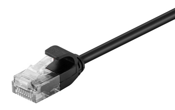 POWERTECH καλώδιο δικτύου CAB-N304, Cat 6 U/UTP, slim, copper, 2m, μαύρο CAB-N304