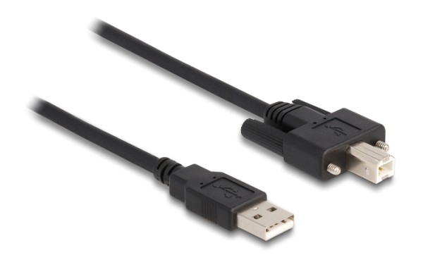 DELOCK καλώδιο USB σε USB Type B 87215, 3m, μαύρο 87215