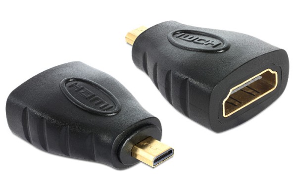 DELOCK αντάπτορας micro HDMI σε HDMI 65242 με Ethernet, μαύρος 65242