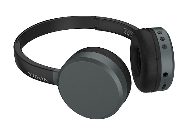 YISON headphones B5, ασύρματα & ενσύρματα, 40mm, 300mAh, μαύρα B5-BK