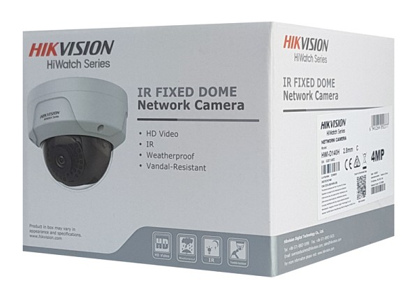 HIKVISION HIWATCH IP κάμερα HWI-D140H, POE, 2.8mm, 4MP, IP67 & IK10 HWI-D140H