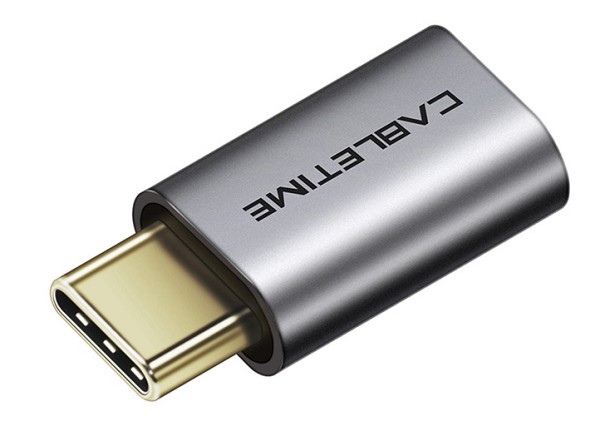 CABLETIME αντάπτορας USB-C σε micro USB CT-CMMCBF, 480Mbps, γκρι 5210131038482