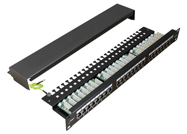 PULSAR patch panel RP-F24V6, 19/1U, 24-port, FTP Cat 6 RP-F24V6