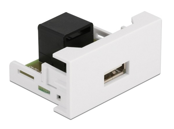 DELOCK module USB σε RJ45 Easy 45 81344, 22.5x45mm, λευκό 81344