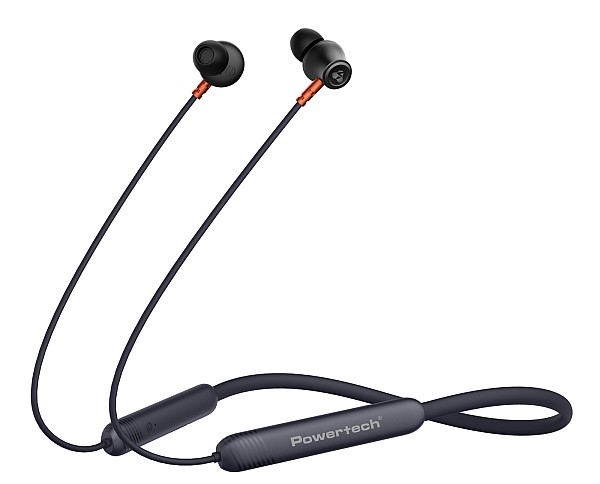 POWERTECH earphones PT-1228 με μαγνήτη, Bluetooth ENC 10mm 180mAh, μαύρα PT-1228