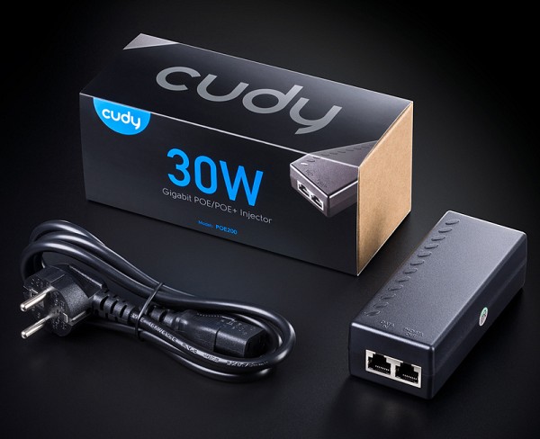 CUDY Gigabit PoE+/PoE injector POE200, 30W POE200