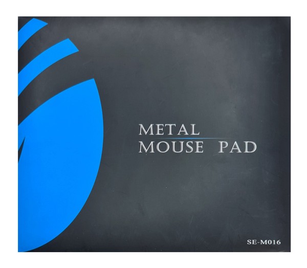 CABLETIME μεταλλικό mouse pad CT-MP24-AS, 246x202x2mm, ασημί & μαύρο CT-MP24-AS