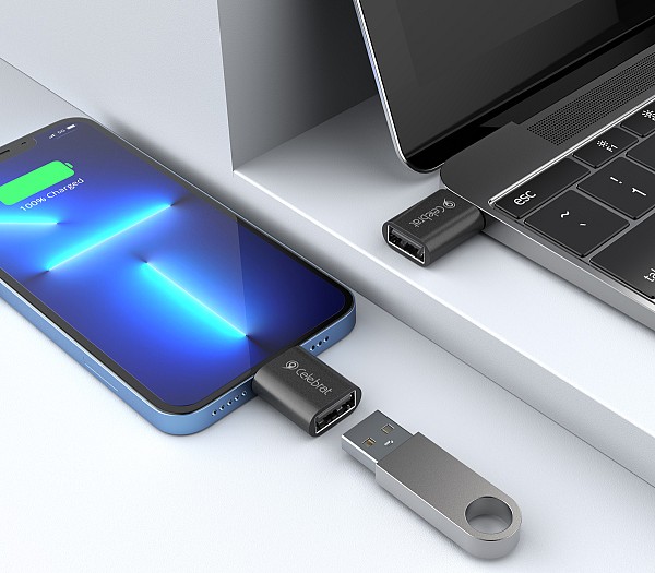 CELEBRAT αντάπτορας USB-C σε USB 3.0 CA-04, 5Gbps, μαύρος CA-04