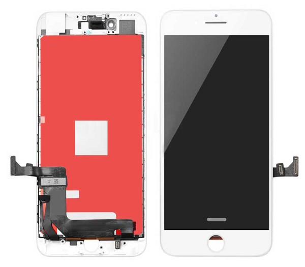 TW INCELL LCD ILCD-007 για iPhone 7, camera-sensor ring, earmesh, λευκή ILCD-008