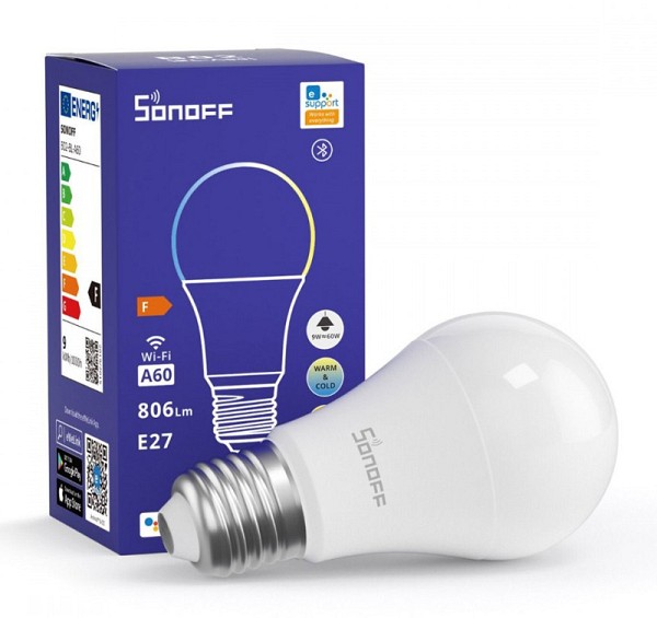 SONOFF smart λάμπα LED B02-BL-A60, Wi-Fi, 9W, E27, 2700K-6500K B02-BL-A60