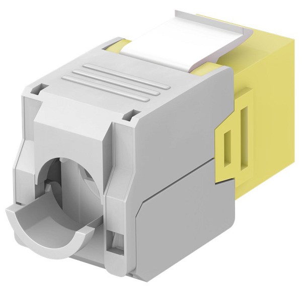 GOOBAY Keystone module RJ45 CAT 6A 90691, UTP, κίτρινο 90691