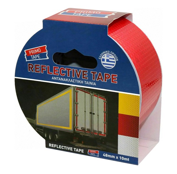 PRIMO TAPE αντανακλαστική ταινία SEL-025, 48mm x 10m, κόκκινη SEL-025