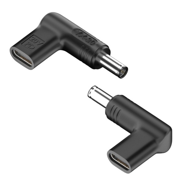 POWERTECH αντάπτορας τροφοδοσίας YX-20, USB-C σε Asus 6x3.7mm, μαύρος YX-20