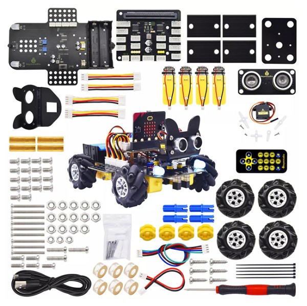 KEYESTUDIO 4WD mecanum robot car KS4031, για Micrο:bit, LEGO compatible KS4031