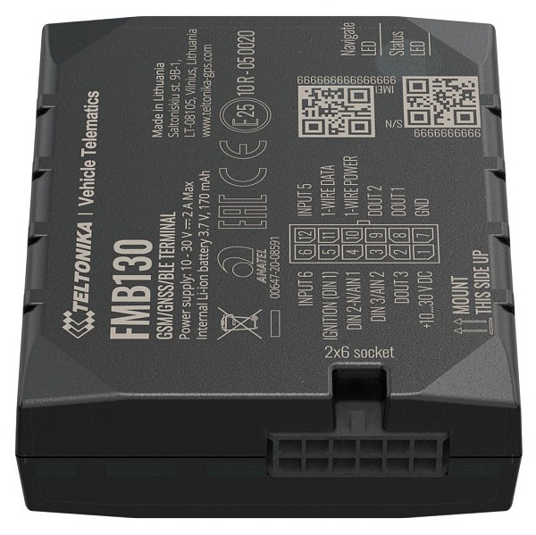 TELTONIKA GPS Tracker αυτοκινήτου FMB130, GSM/GPRS/GNSS, Bluetooth FMB130BSXW01