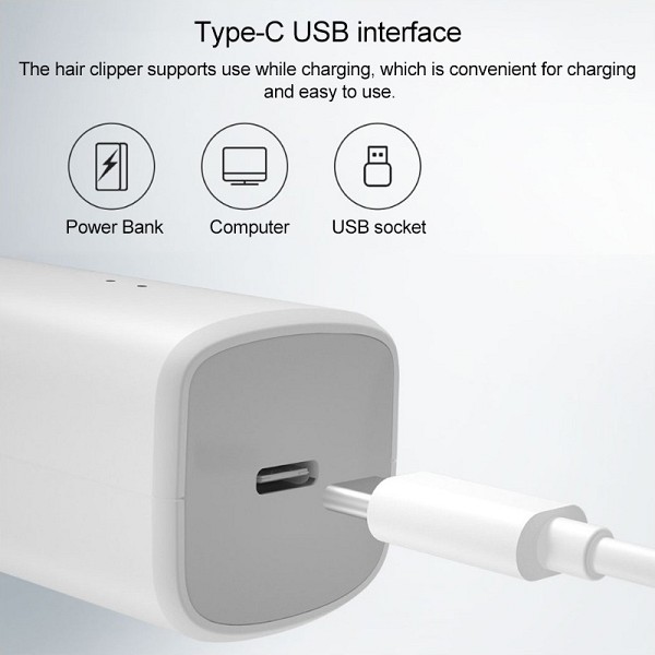 ENCHEN Κουρευτική μηχανή Boost, 7 μήκη κοπής, USB, 1500 mAh, μαύρο 3032253