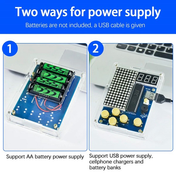 KEYESTUDIO 51 Microcontroller Game Boy 60720213 για Arduino, 4 παιχνίδια 60720213