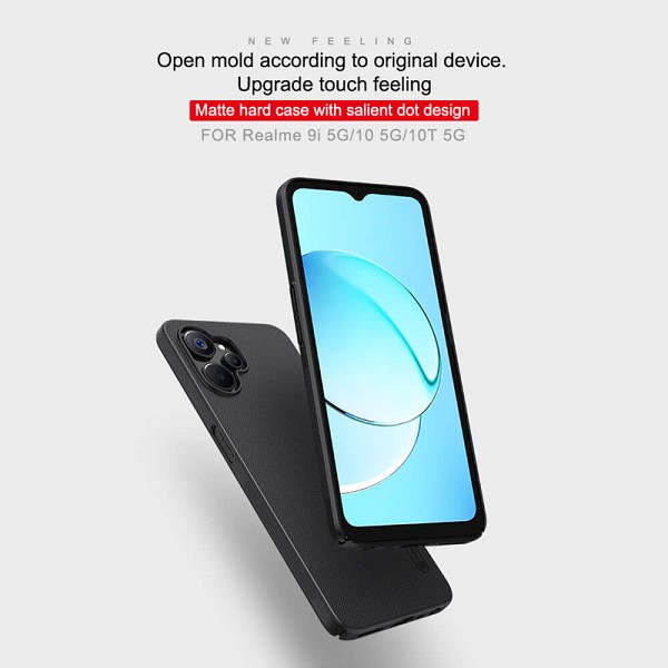 NILLKIN θήκη Super Frosted Shield για Realme 9i 5G/10 5G, μαύρη 6902048261464