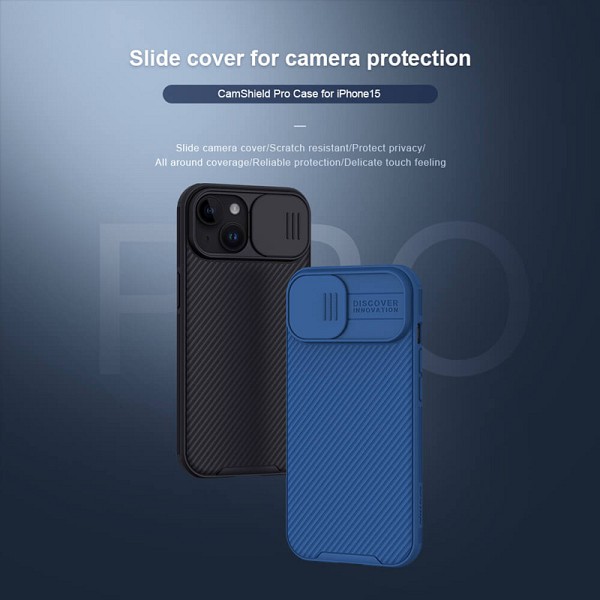 NILLKIN θήκη CamShield Pro για iPhone 15, πράσινη 6902048266063