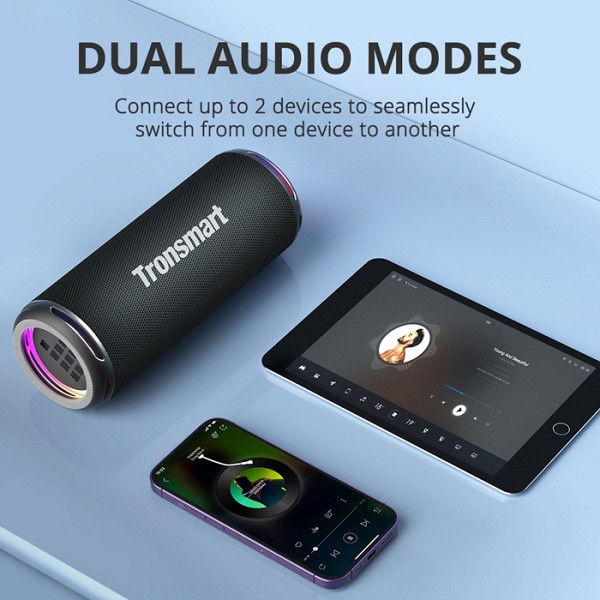 TRONSMART φορητό ηχείο T7 Lite, 24W, Bluetooth, 4000mAh, IPX7, μαύρο 933750