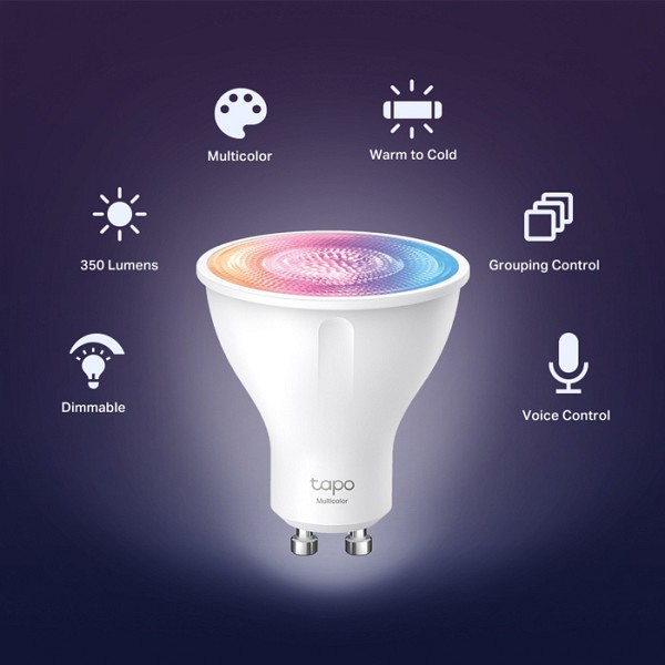 TP-LINK LED smart λάμπα spot Tapo L630, WiFi, 3.7W, RGB, GU10, Ver 1.0 TAPO-L630