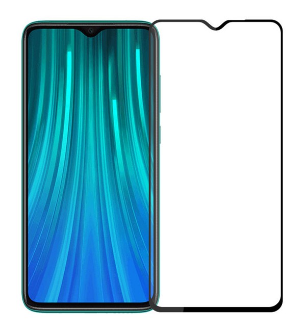 POWERTECH Tempered Glass 5D, Full Glue, Xiaomi Redmi Note 8 Pro, μαύρο TGC-0364