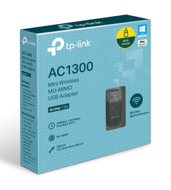 TP-LINK ασύρματος USB αντάπτορας δικτύου Archer T3U, 1300Mbps, Ver. 1.0 ARCHER-T3U