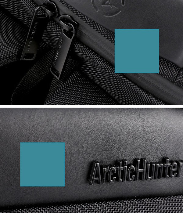 ARCTIC HUNTER τσάντα πλάτης B00121C με θήκη laptop 15.6, USB, 23L, μαύρη B00121C-BK