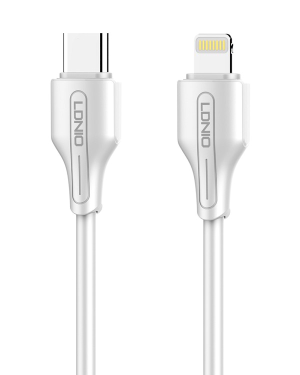 LDNIO καλώδιο Lightning σε USB-C LC121I, 30W PD, 1m, λευκό 6933138691359