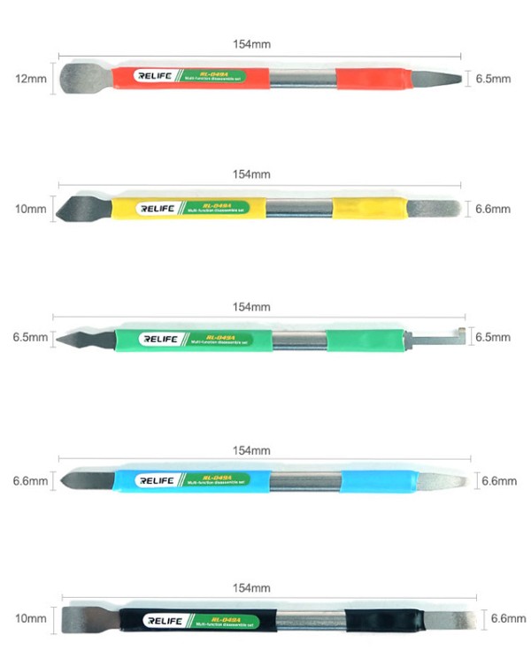 RELIFE σετ εργαλεία ανοίγματος RL-049A για επισκευές κινητών, 5τμχ RL-049A