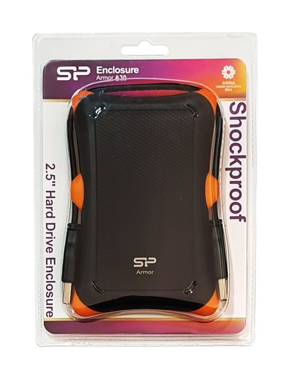 SILICON POWER εξωτερική θήκη Armor 30 HDD 2.5 slim, USB 3.1, shockproof SP000HSPHDA30S3K