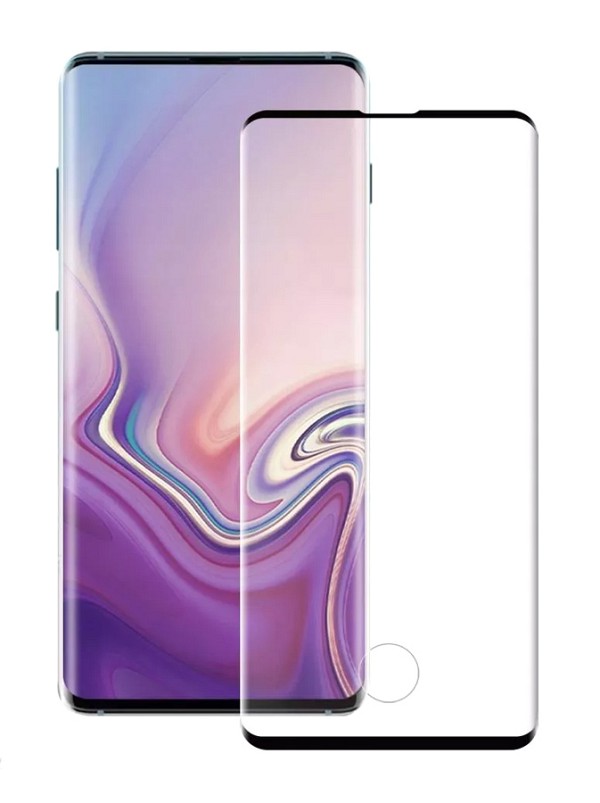 POWERTECH Tempered Glass 3D Half Glue, Samsung S10, μαύρο TGC-0274