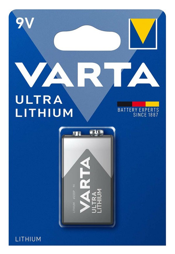 VARTA μπαταρία λιθίου Ultra, 9V, 1τμχ 4008496675265