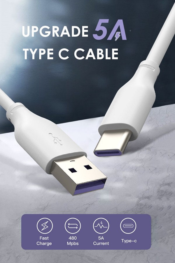 CABLETIME καλώδιο USB-C σε USB U325A, 25W, 480Mbps, 1m, λευκό 5210131038109