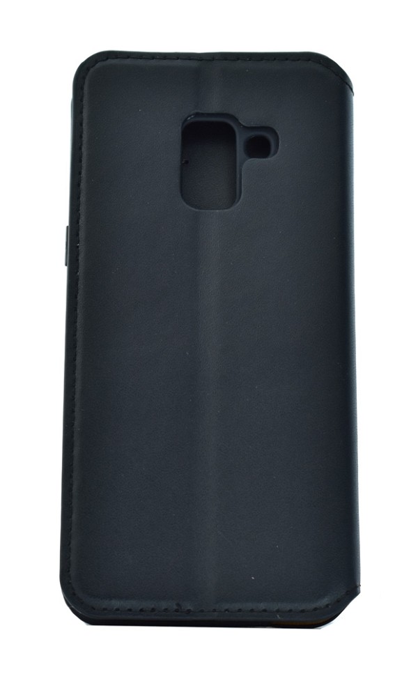 POWERTECH Θήκη Slim Leather για Samsung A5 2018, μαύρη MOB-1146