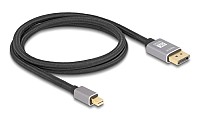 DELOCK καλώδιο mini DisplayPort σε DisplayPort 81091, 8K/60Hz, 32.4 Gbps, 1m, μαύρο 81091