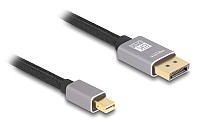 DELOCK καλώδιο mini DisplayPort σε DisplayPort 81092, 8K/60Hz, 32.4 Gbps, 2m, μαύρο 81092